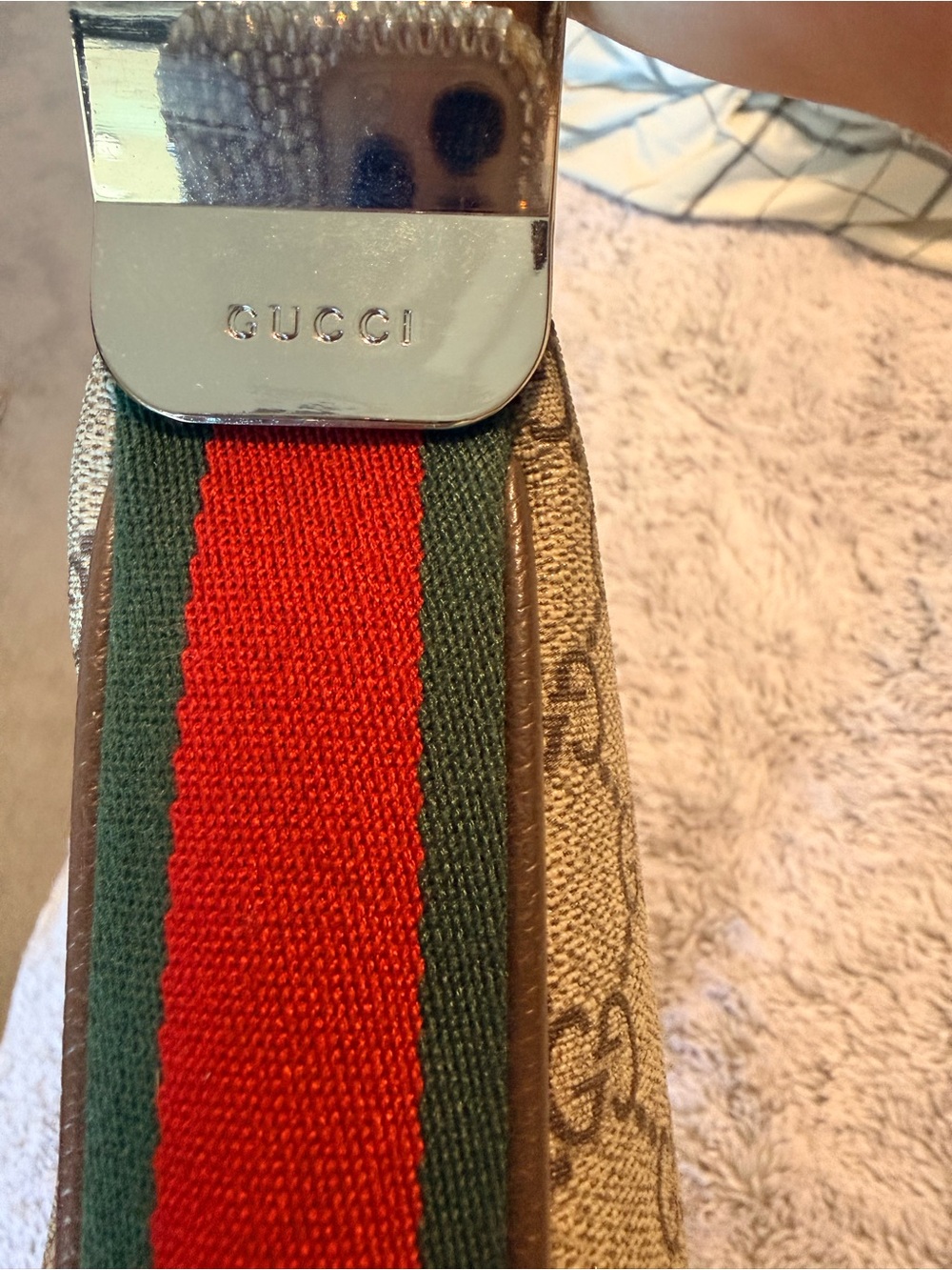 Luxe Designer Inspired supreme Logo attaché Hobo Bag - Picture 4 of 11